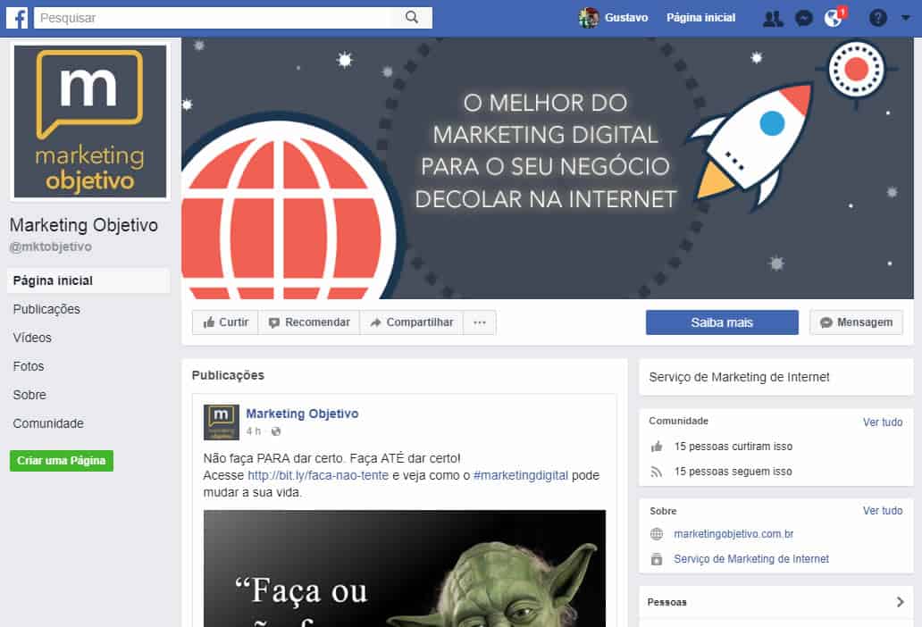 perfil pessoal vs página no facebook qual escolher