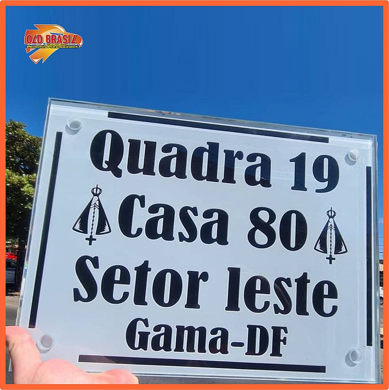 placa de endereço
