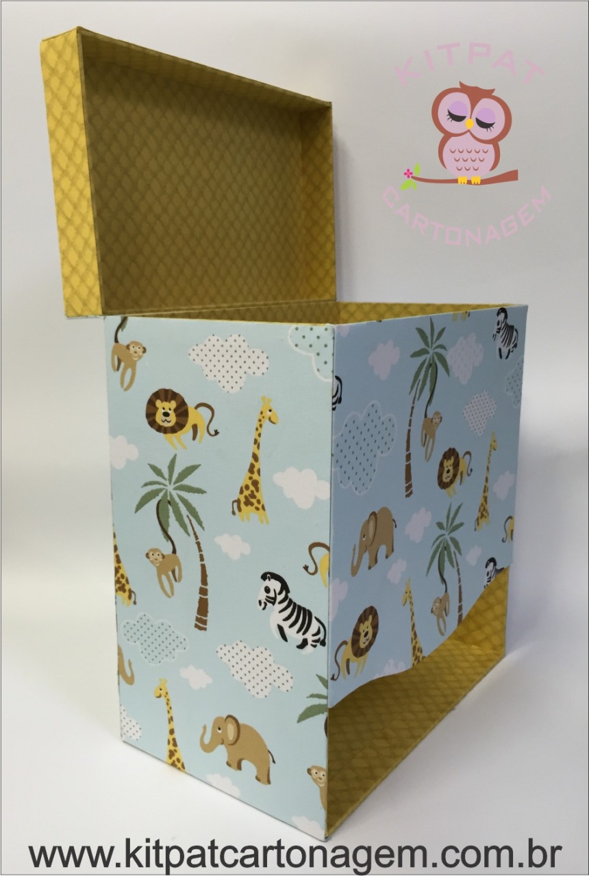 porta fraldas de papelão