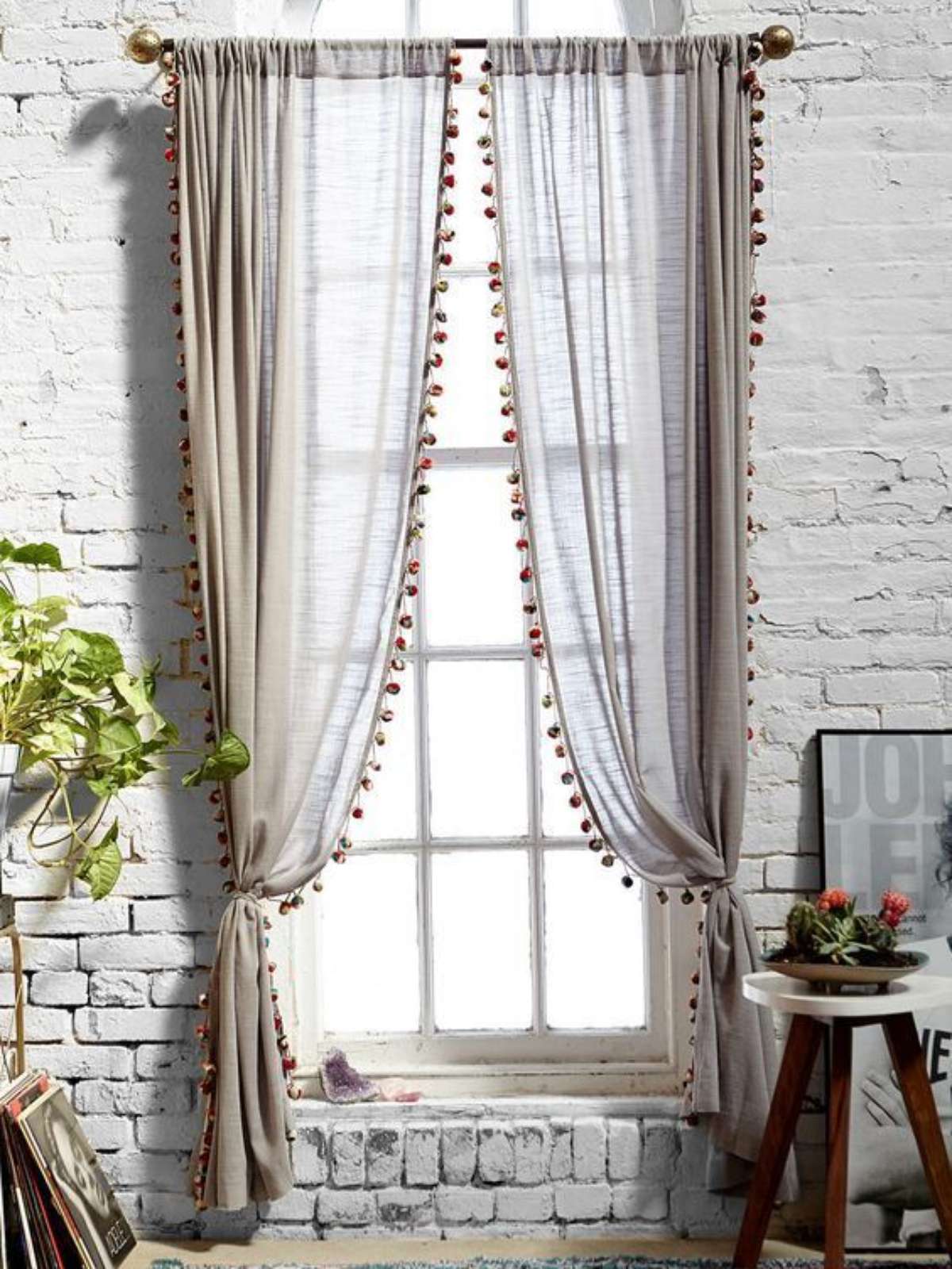 prendedor de cortina com pedrarias