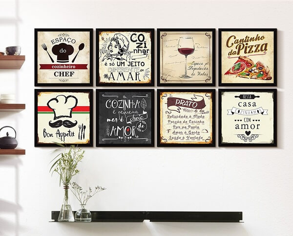 DIY: Transforme Quadros Simples em Peças Vintage para sua Cozinha