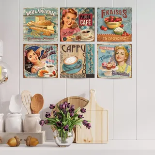 Quadros decorativos para cozinha retrô