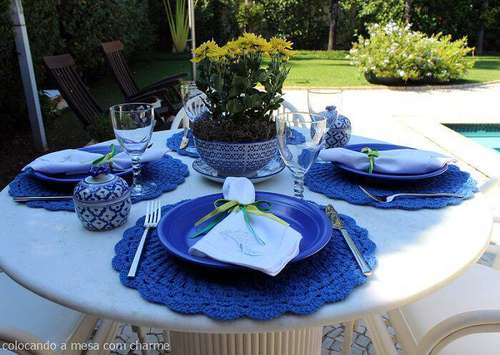 sousplat de crochê vs sousplat de sisal qual escolher