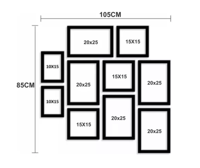 tamanho de porta retrato
