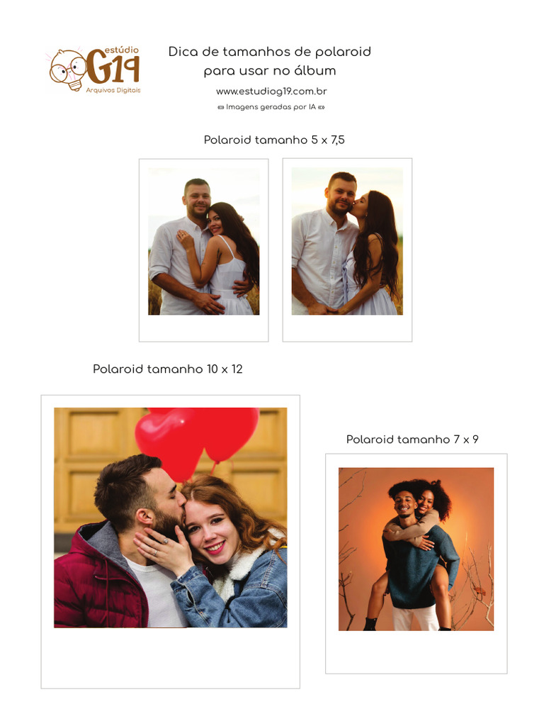 dimensoes exatas filme polaroid 600