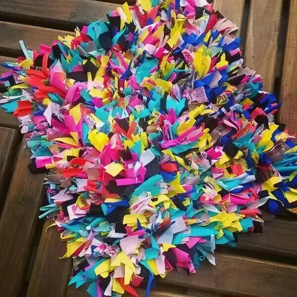 tapete de tiras de retalho