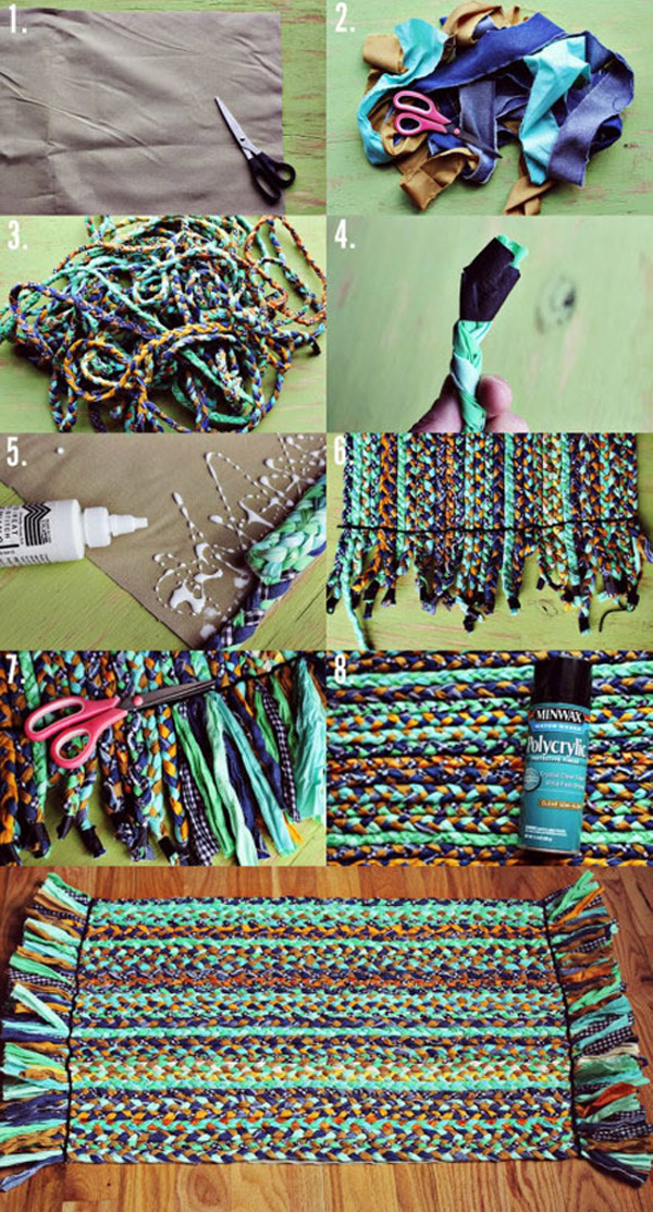 DIY: Aprenda a Fazer Seu Próprio Tapete de Tiras de Retalho em Casa