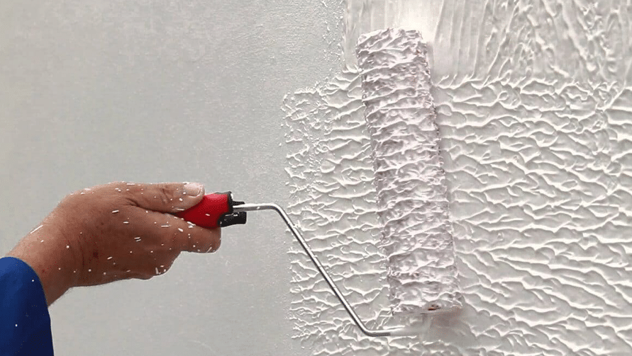 textura com massa acrilica