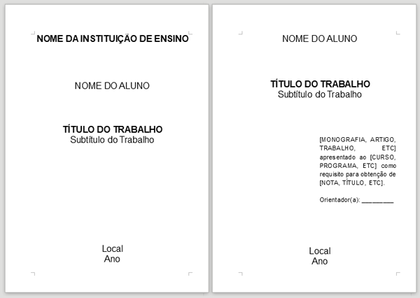 trabalho normas abnt