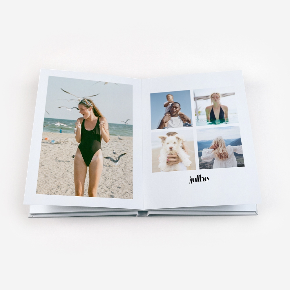 um álbum de fotografia