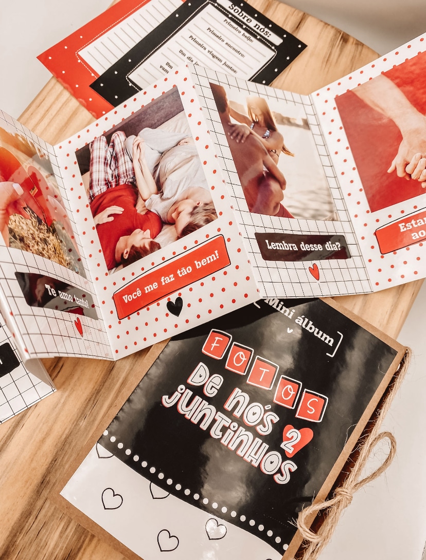 um album de fotos para o namorado