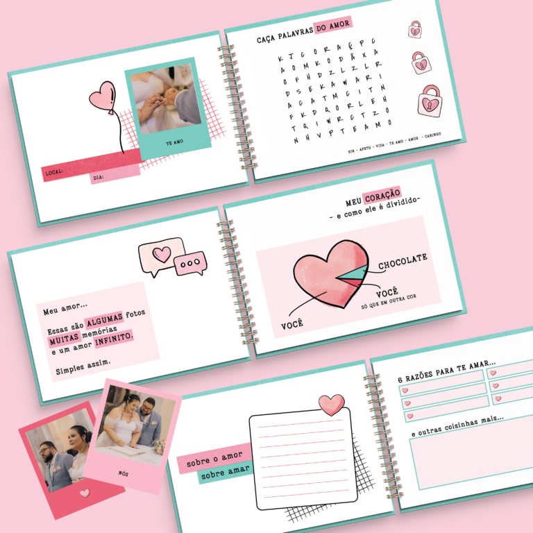 um album de fotos para o namorado