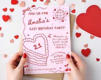 um convite de aniversário