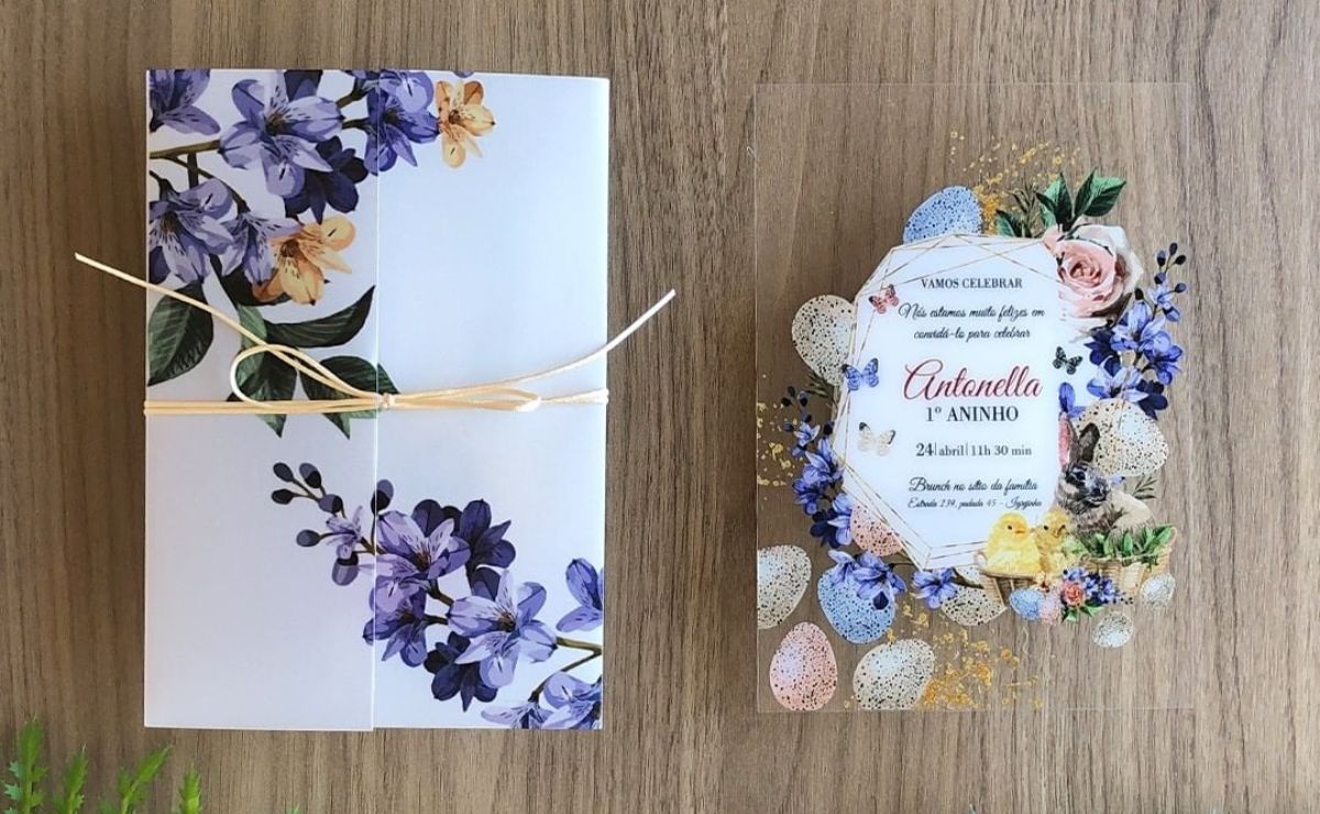 um convite de aniversário