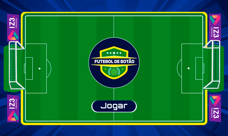 um jogo de futebol de botão