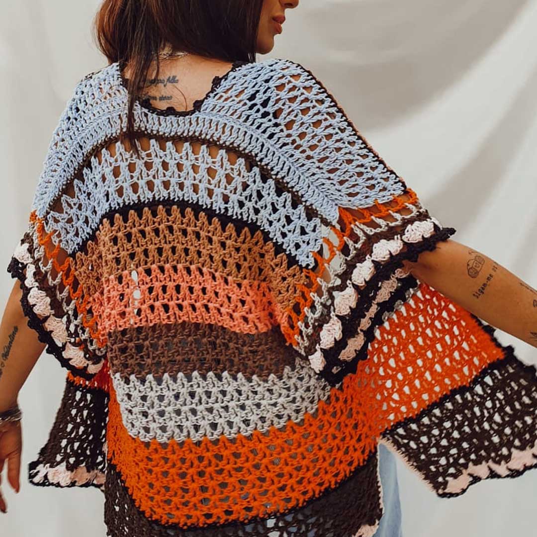 um kimono de croche