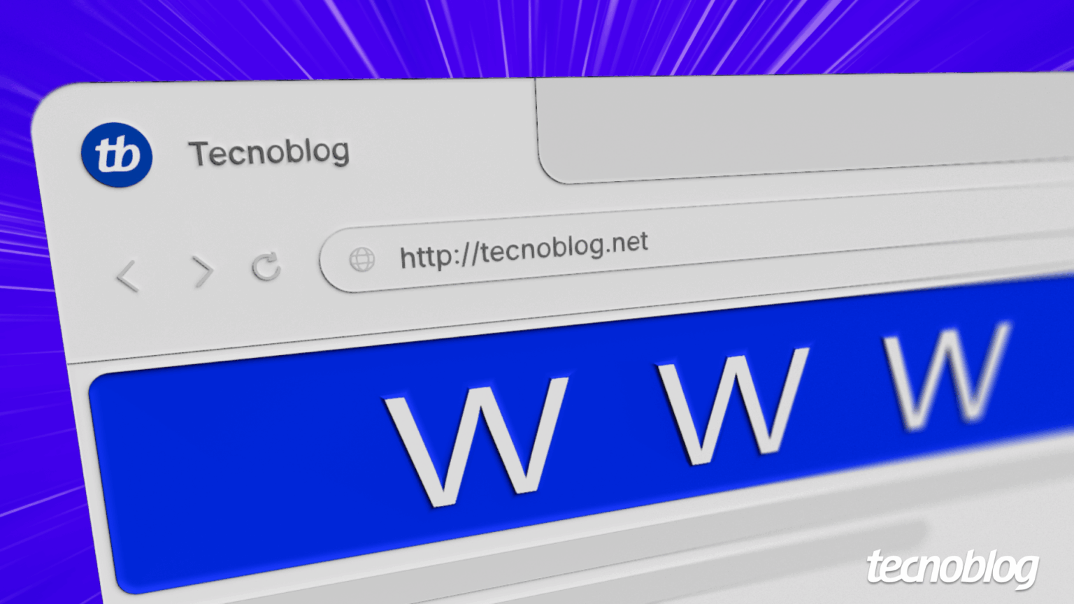 um pagina na internet