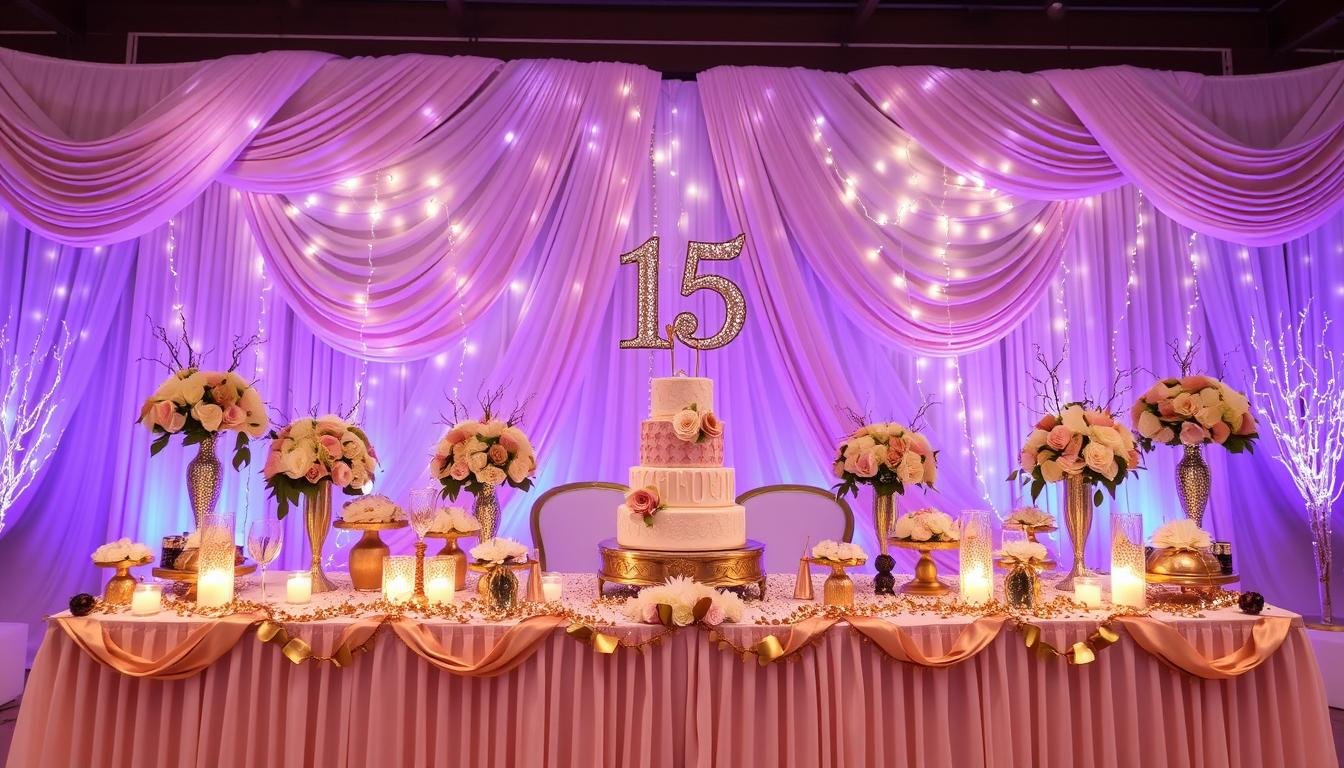 um painel de fotos para aniversario