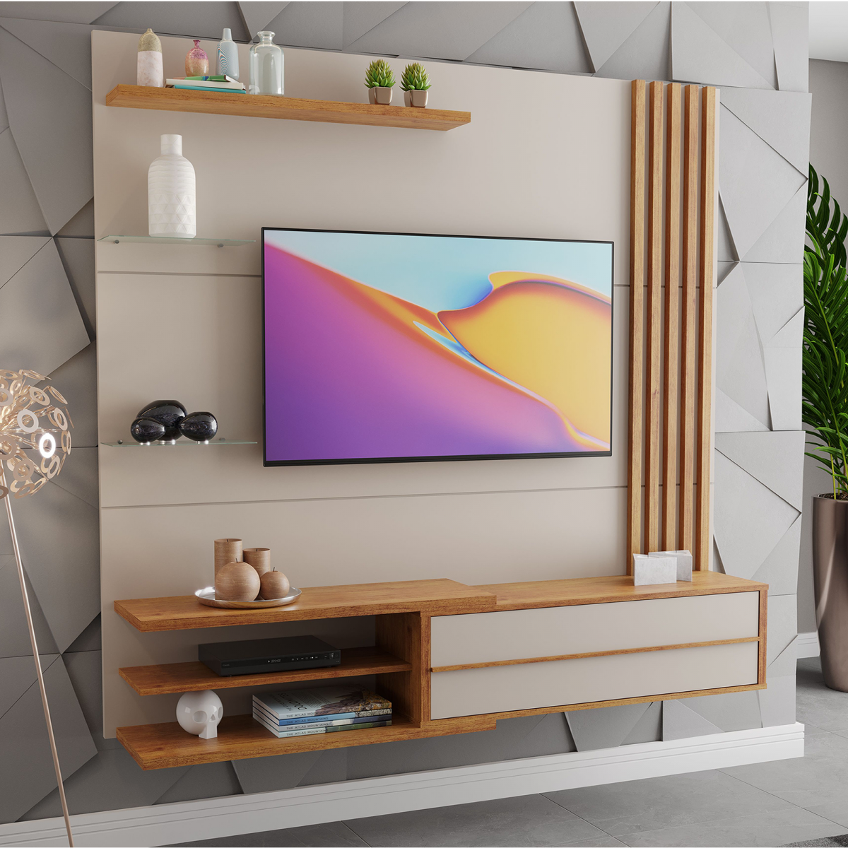 Como organizar cabos atrás do painel de TV