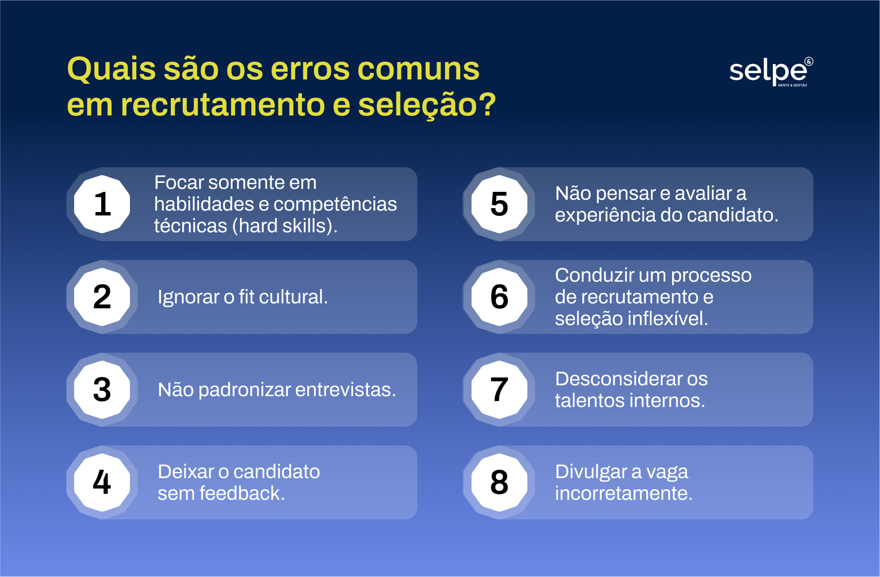 um processo de recrutamento e seleção
