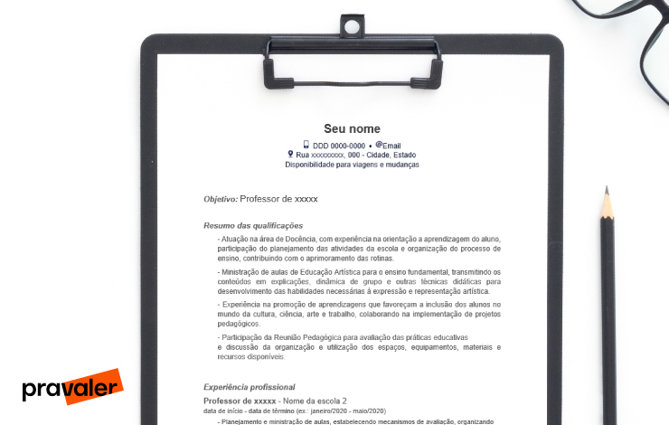 um resumo profissional para um curriculo