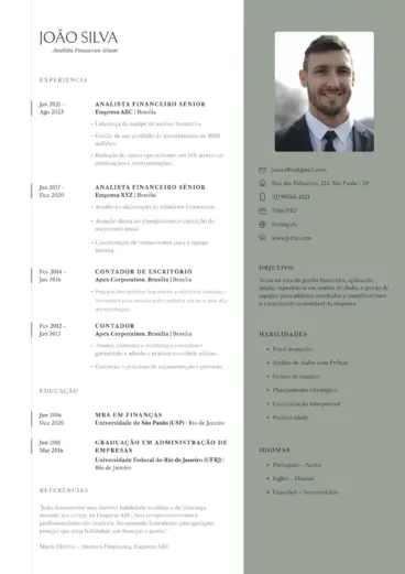 um resumo profissional para um curriculo