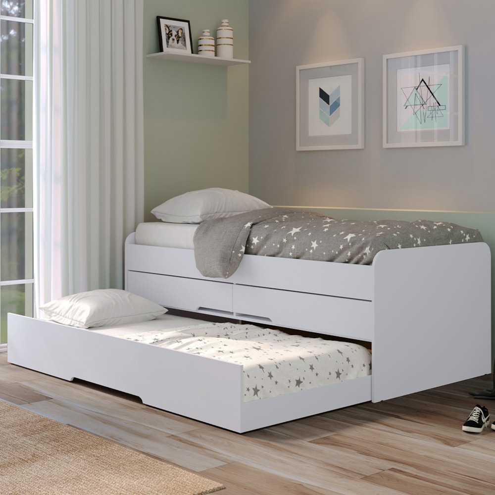 Bicama com Baú e Gavetas: A Solução Perfeita para Organização