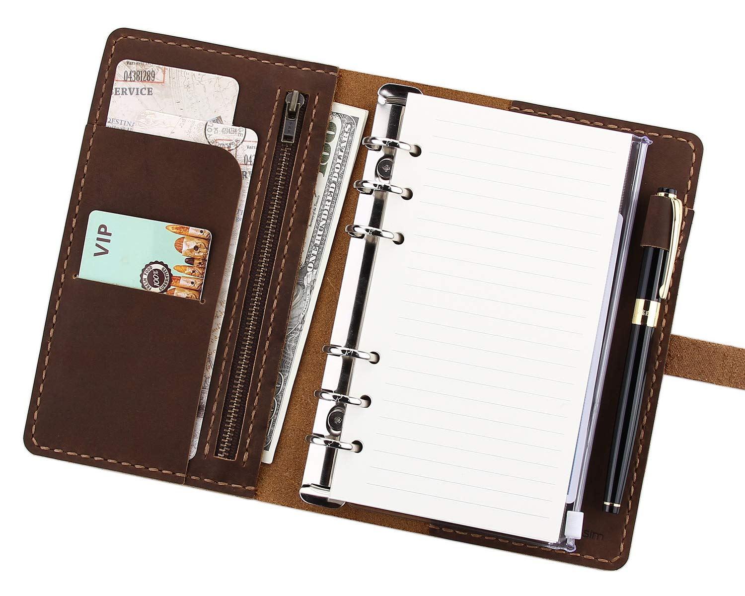 uma caderneta de anotações