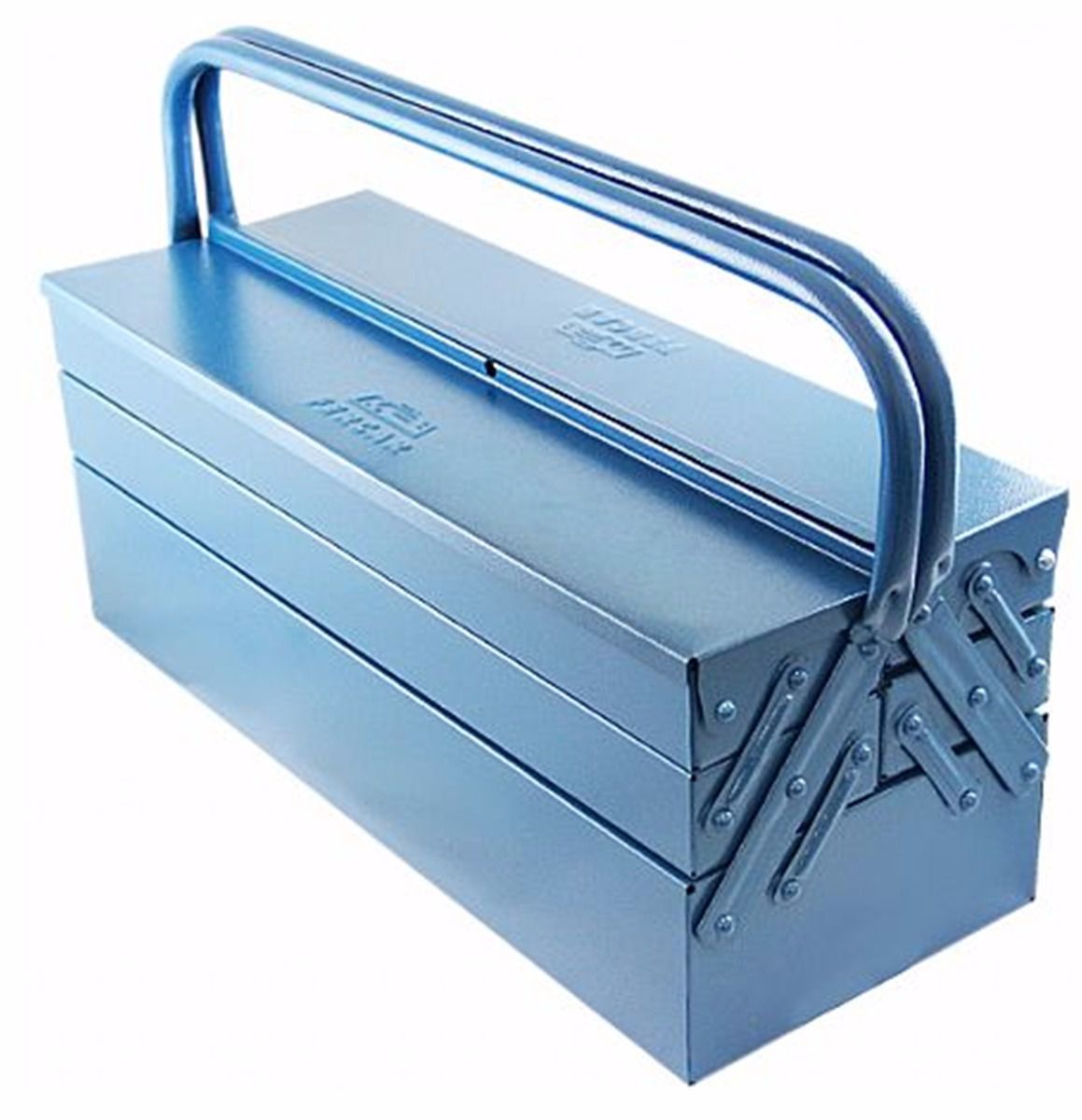 uma caixa de ferramenta de madeira