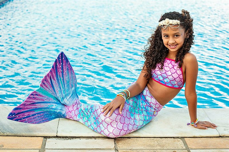 cauda de sereia infantil vs fantasia de saia