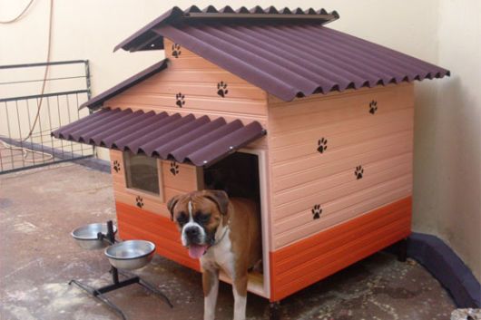 uma casinha para cachorro grande