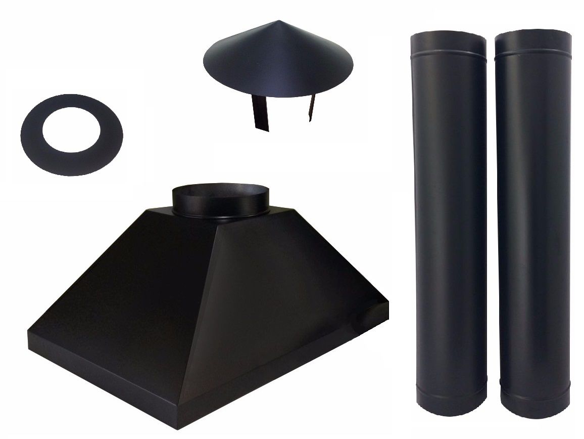 uma chaminé para churrasqueira