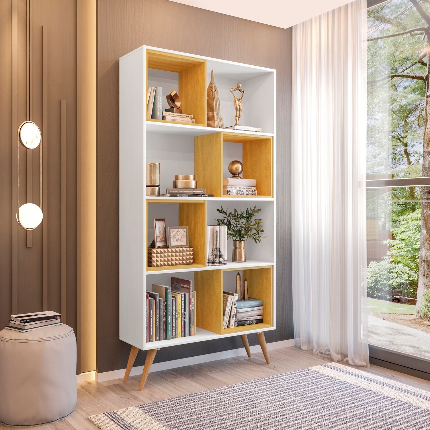 Estilo Industrial ou Clássico? Descubra a Estante com Nichos Perfeita para Você