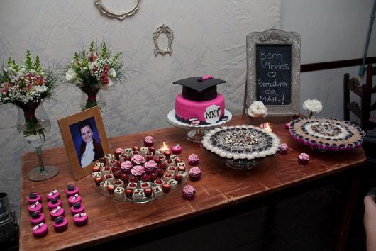 uma festa de formatura em casa