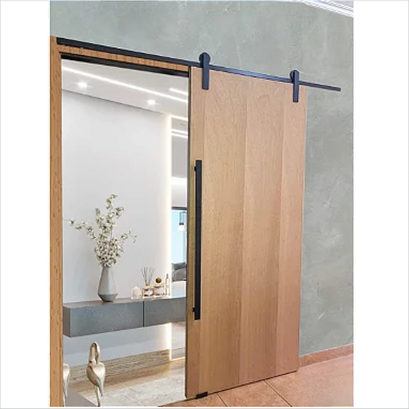 uma porta de correr para quarto