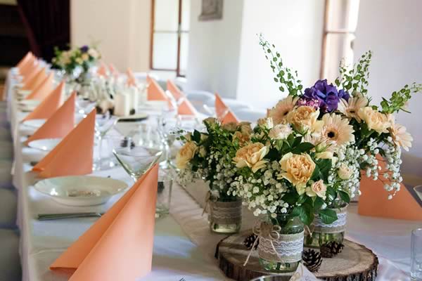 ideias de decoração para recepção de casamento simples