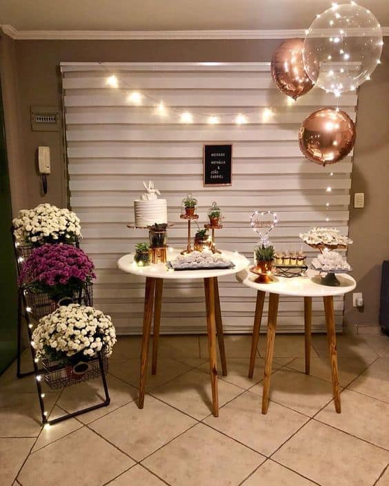 ideias de decoração para recepção de casamento simples