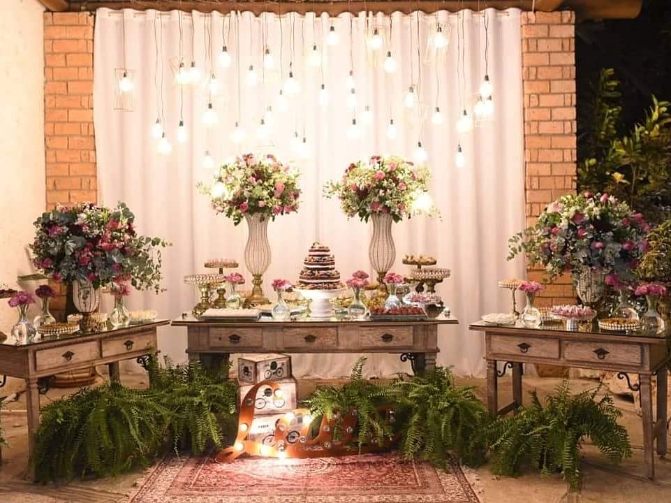 uma recepcao de casamento simples