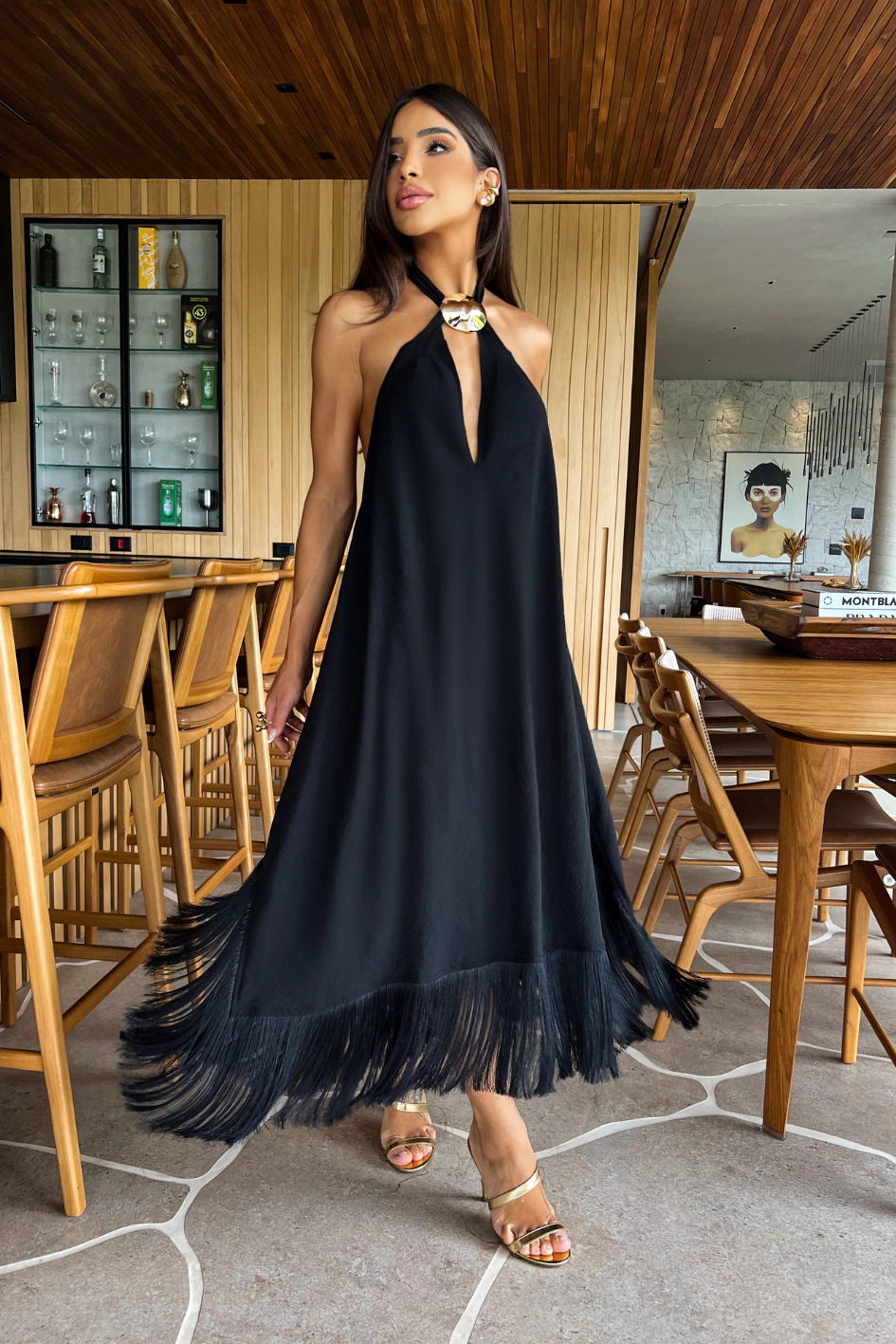 Como usar vestidos de franja em looks diurnos